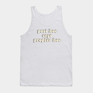 West Wing Post Hoc Ergo Propter Hoc Tank Top